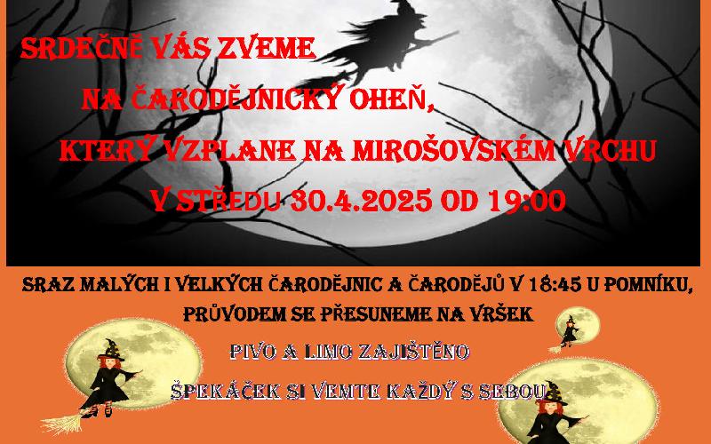 Aktuality - Čarodějnický oheň